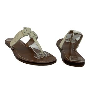 Tory Burch Tumbled Leather Moore Sandals
